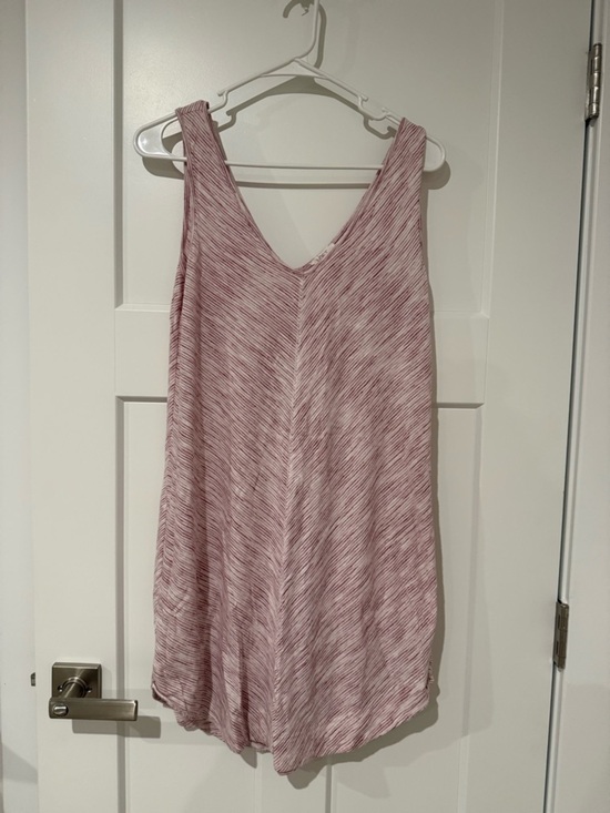 LOFT Other - LOFT Outlet Striped V-Neck Sleeveless dress in Light Rose Heather